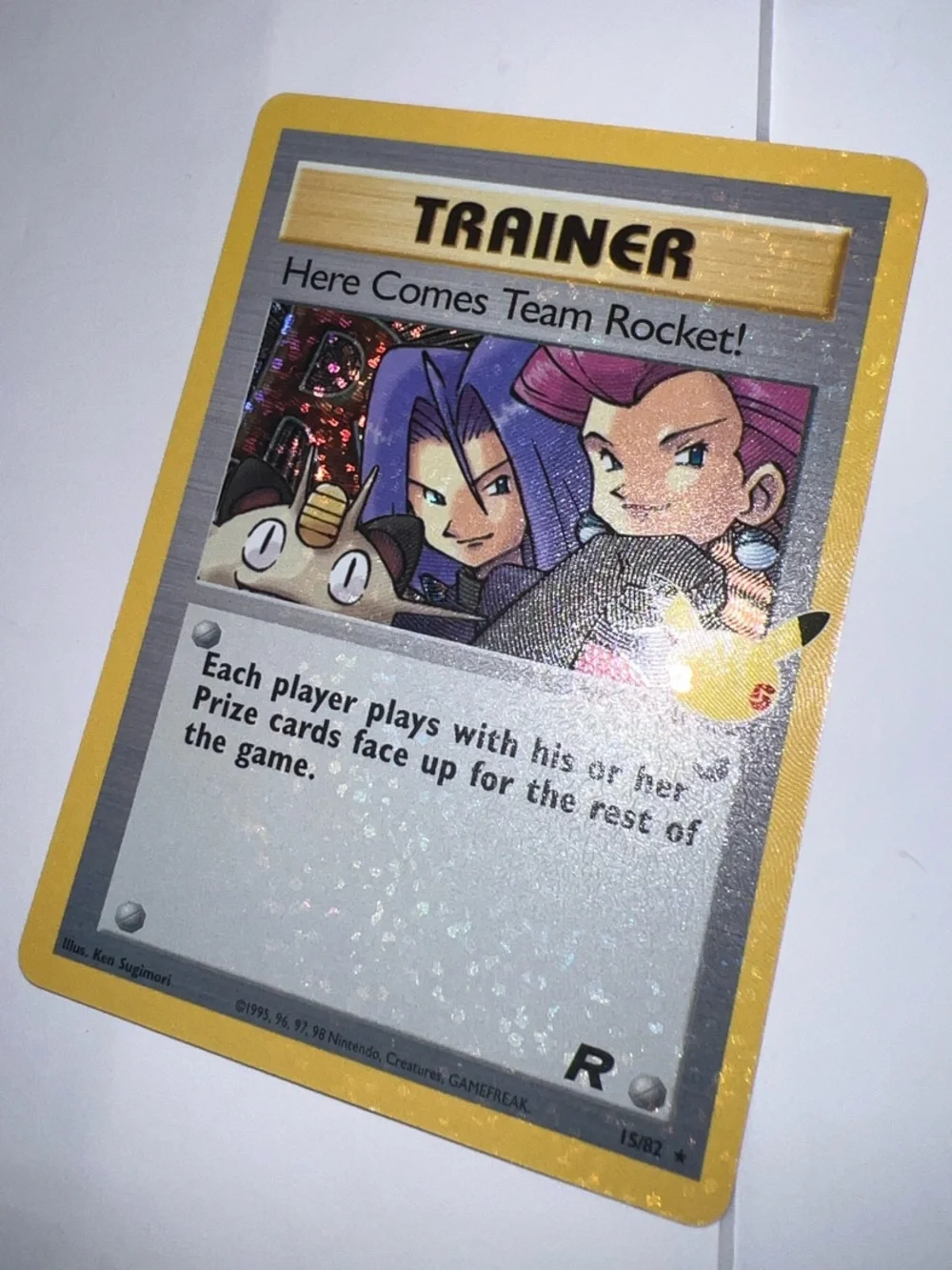 Pokemon Trainer Card - Yellow Border Team Rocket Holo